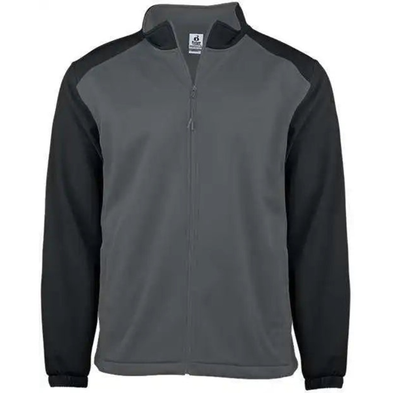 Badger Sport 7650 Sport Soft Shell Jacket – Graphite Black