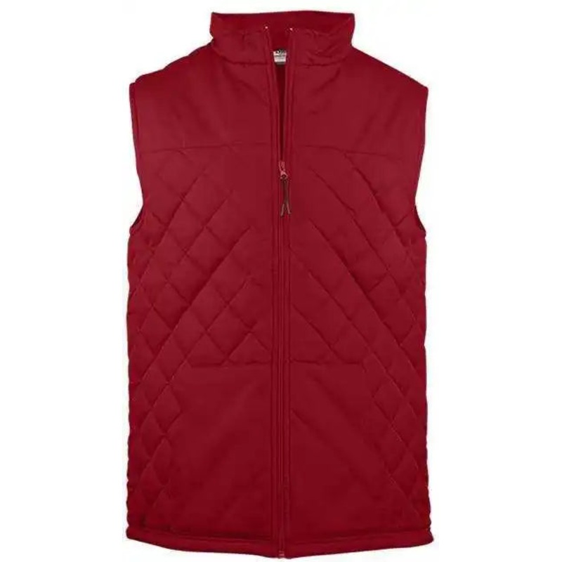 Badger Sport 7666 Quilted Women’s Vest – Red