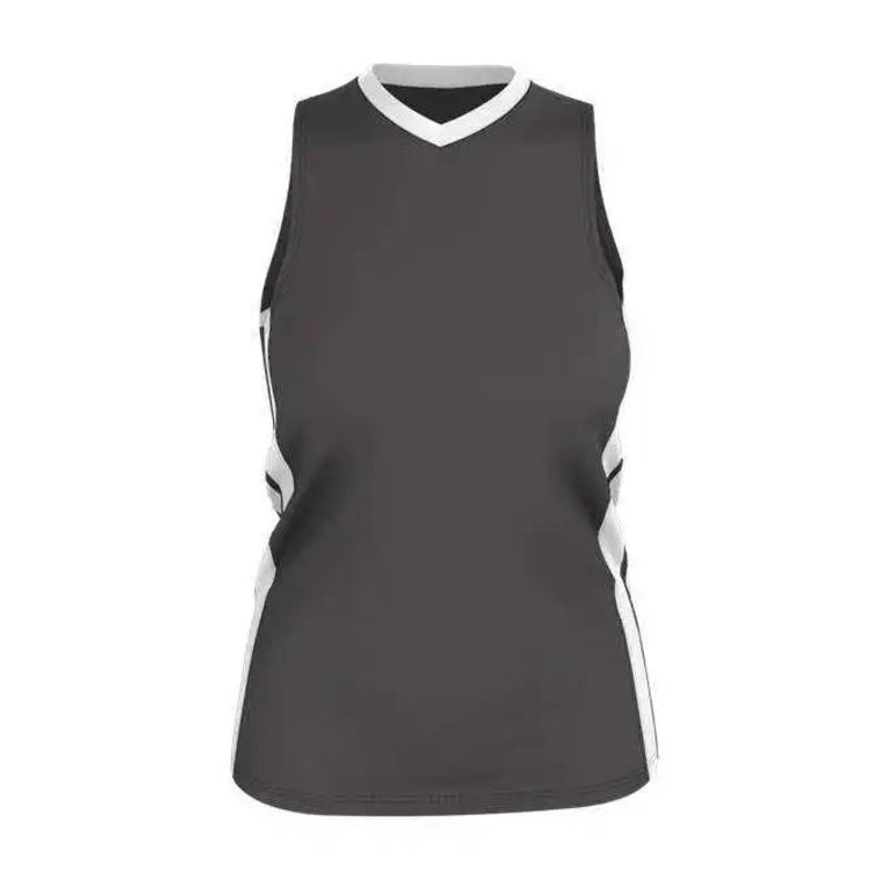 Alleson Athletic 538JW Womens Single Ply Basketball Jersey – Charcoal White