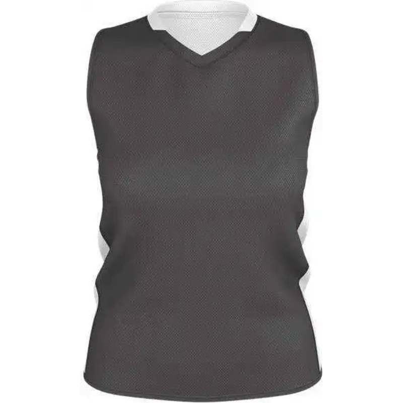 Alleson Athletic 589RSPW Womens Single Ply Reversible Jersey – Charcoal White