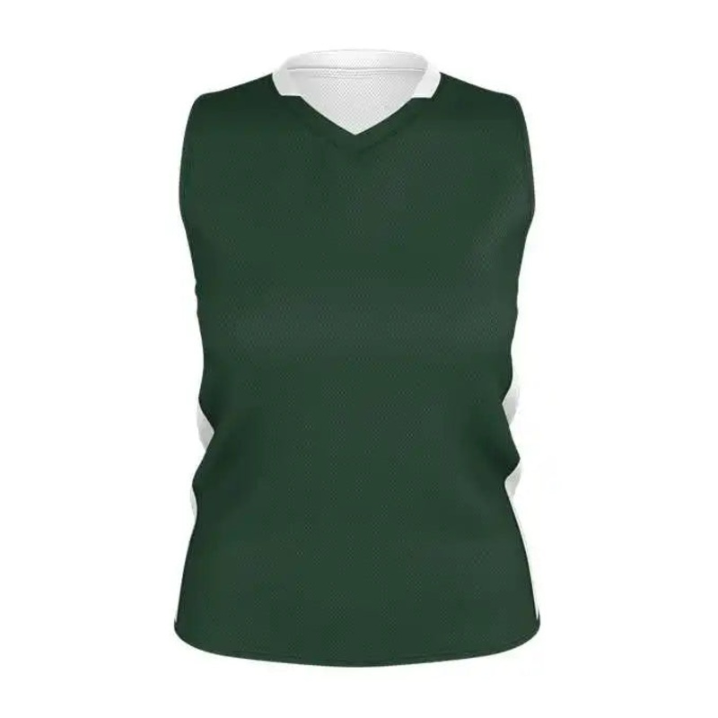 Alleson Athletic 589RSPW Womens Single Ply Reversible Jersey – Forest White