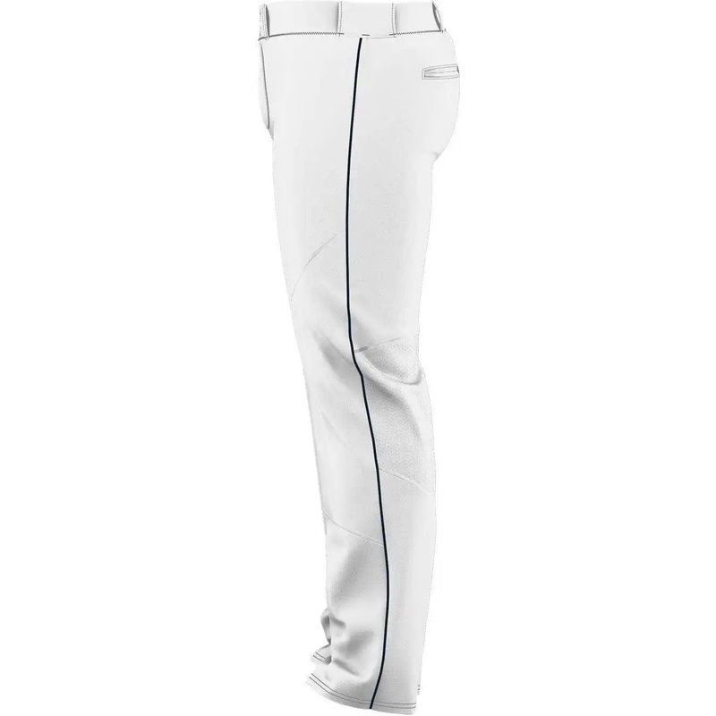 Alleson Athletic 655WLB Adult Crush Premier Braided Baseball Pant – White Navy