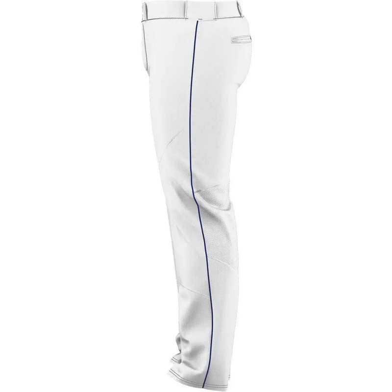 Alleson Athletic 655WLB Adult Crush Premier Braided Baseball Pant – White Royal