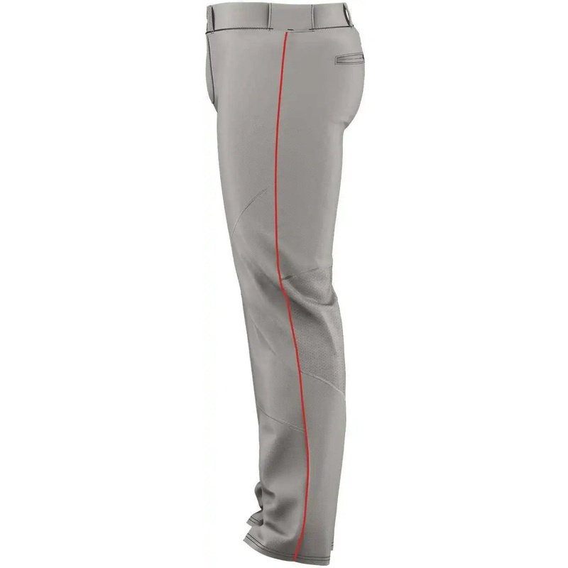 Alleson Athletic 655WLBY Youth Crush Premier Braided Baseball Pant – Grey Red