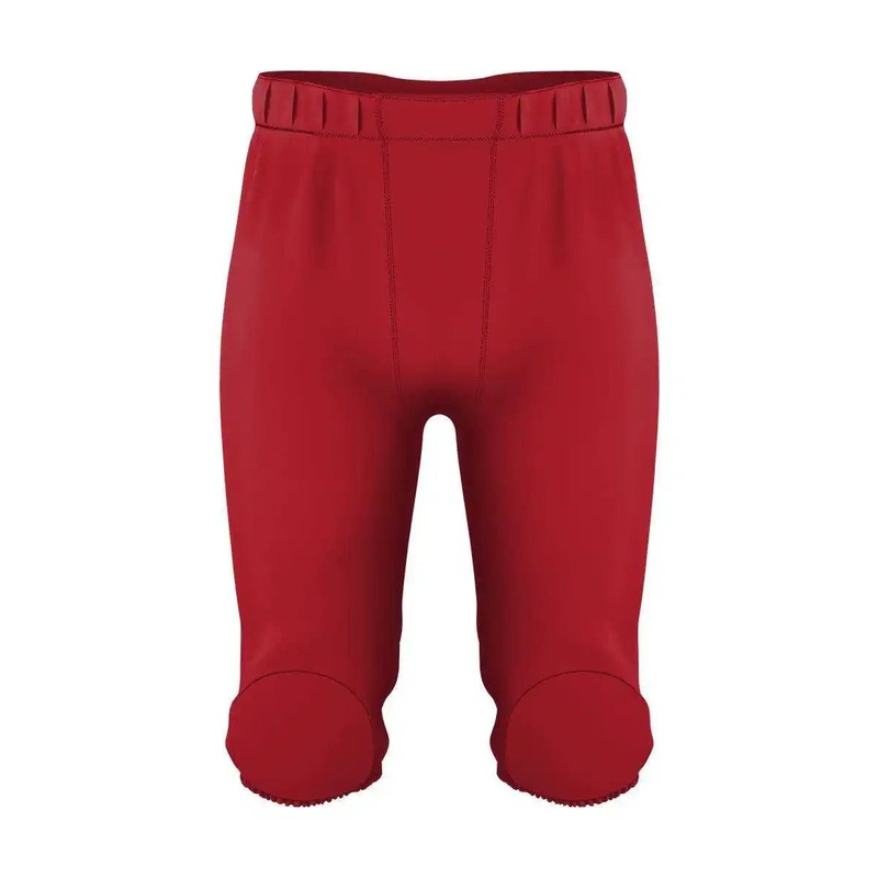 Alleson Athletic 682PY Youth Integrated Knee Pad Football Pant – Red