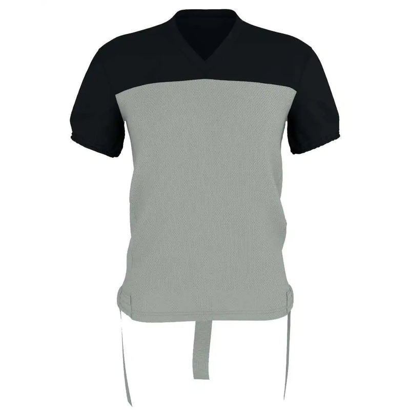 Alleson Athletic 762FFJ Adult Hero Flag Football Jersey – Silver Black