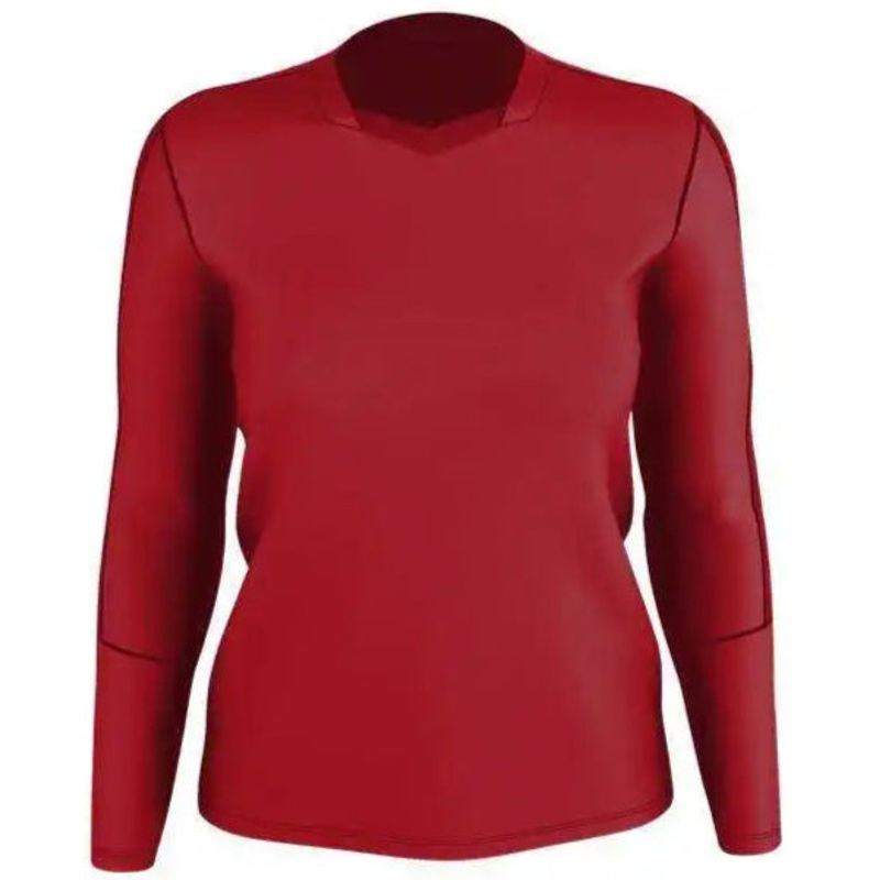 Alleson Athletic 831VLJG Girls Dig Long Sleeve Volleyball Jersey – Red Heather Red