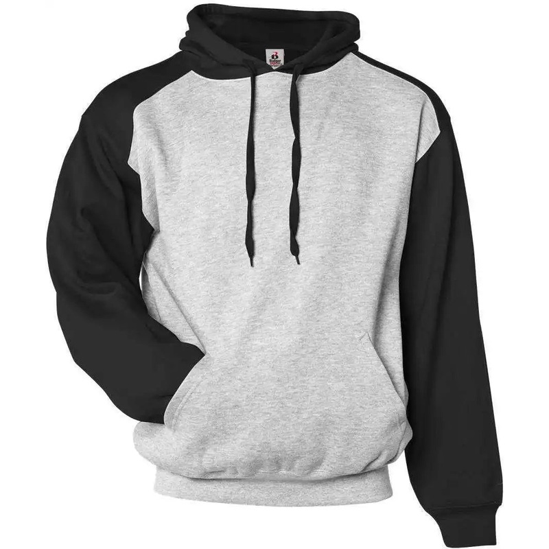 Badger Sport 1249 Athletic Fleece Sport Hoodie – Oxford Black