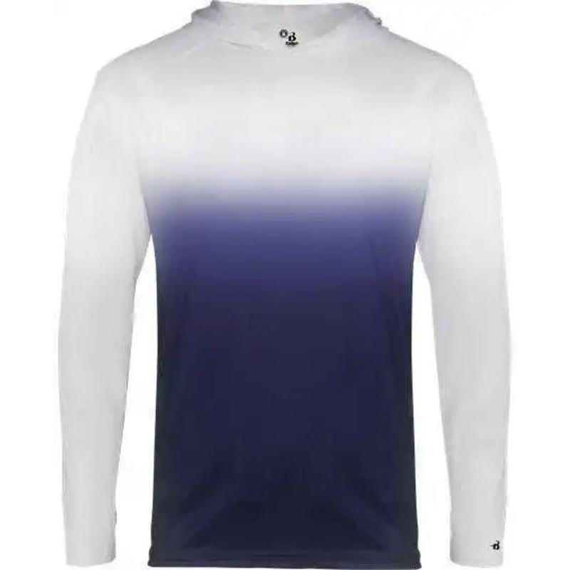 Badger Sport 2205 Ombre Youth Hoodie Tee – Navy Ombre