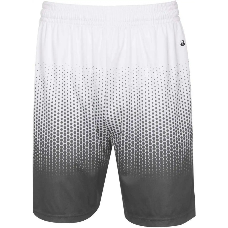Badger Sport 2221 Hex 2.0 Youth Short – Graphite White