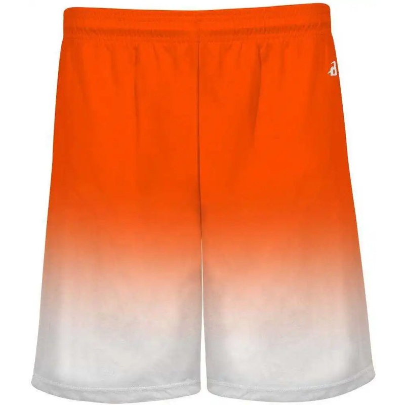 Badger Sport 4206 Ombre Short – Orange White