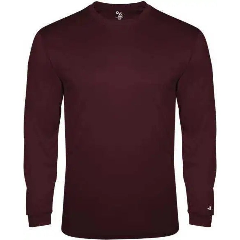 Badger Sport 4944 Tri-Blend Long Sleeve Tee – Maroon
