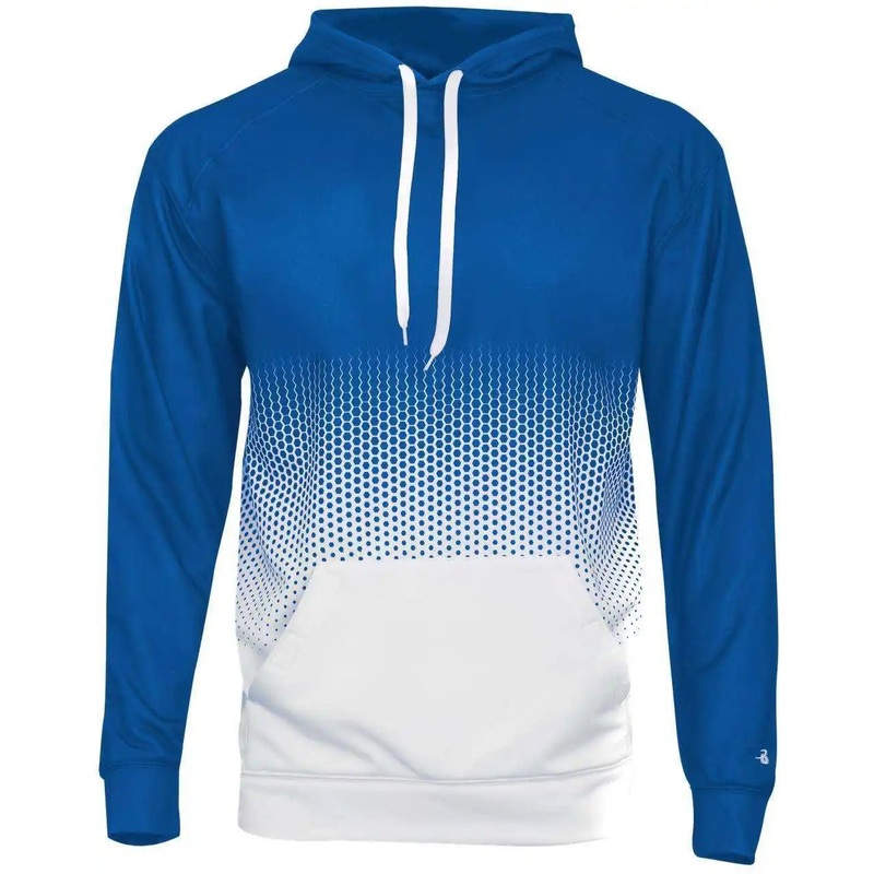 Badger Sport 1404 Hex 2.0 Hoodie – Royal Hex