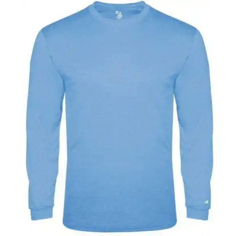 Badger Sport 2944 Tri-Blend Long Sleeve Youth Tee – Columbia Blue Heather