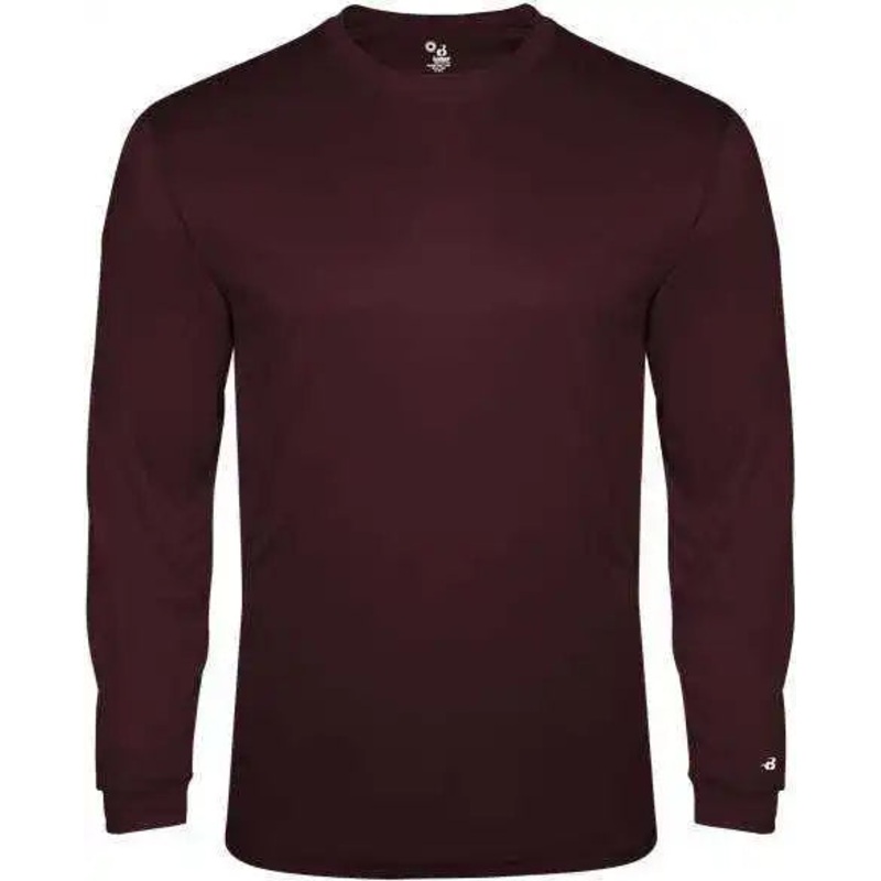 Badger Sport 2944 Tri-Blend Long Sleeve Youth Tee – Maroon