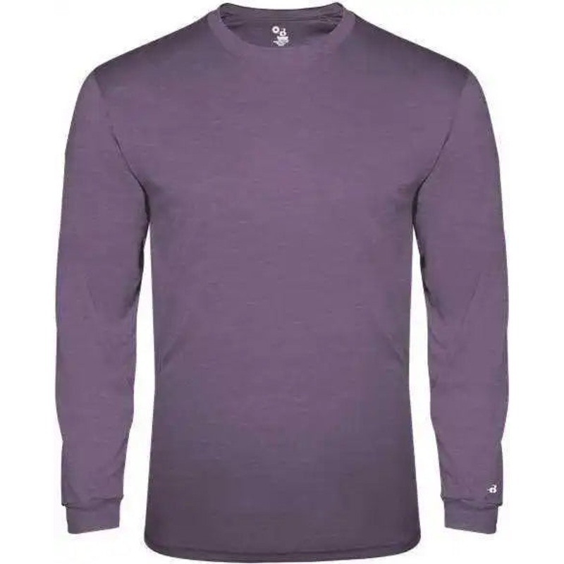 Badger Sport 2944 Tri-Blend Long Sleeve Youth Tee – Purple Heather