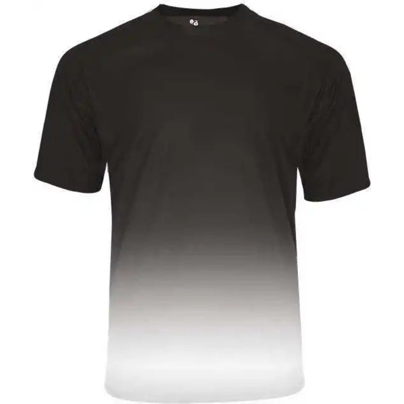 Badger Sport 4209 Reverse Ombre Tee – Black Ombre