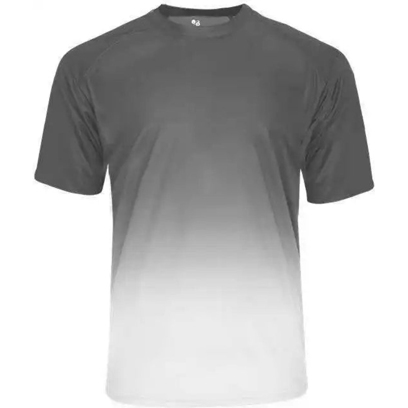 Badger Sport 4209 Reverse Ombre Tee – Graphite Ombre