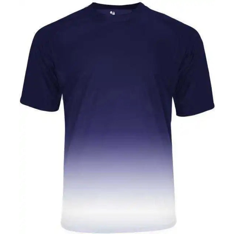 Badger Sport 4209 Reverse Ombre Tee – Navy Ombre