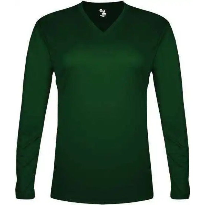 Badger Sport 4964 Tri-Blend L/S Ladies Tee – Forest