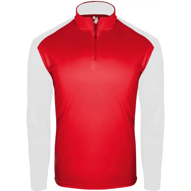 Badger Sport 2231 Breakout Youth 1/4 Zip – Red White