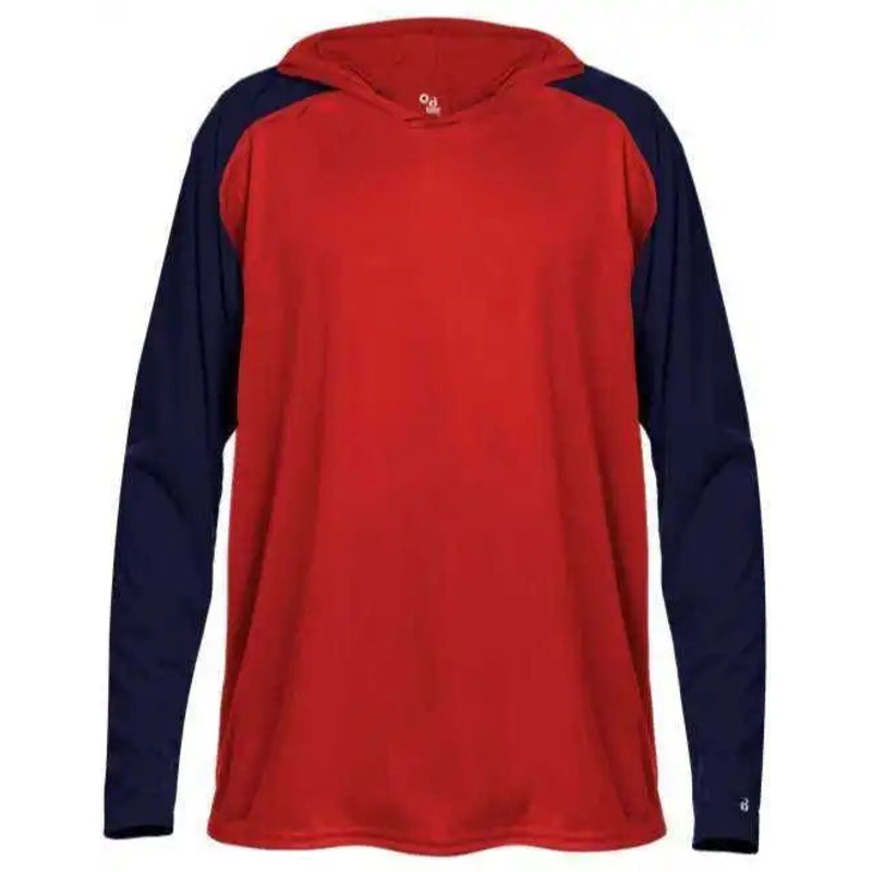Badger Sport 2235 Breakout Youth Hoodie Tee – Red Navy