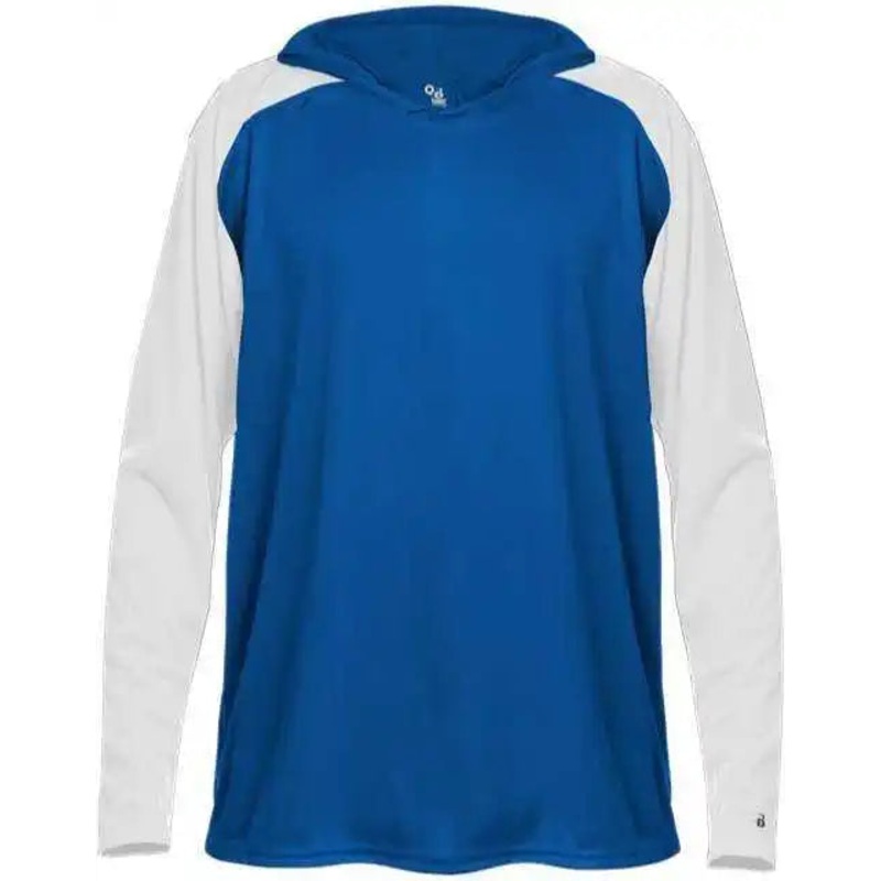 Badger Sport 2235 Breakout Youth Hoodie Tee – Royal White
