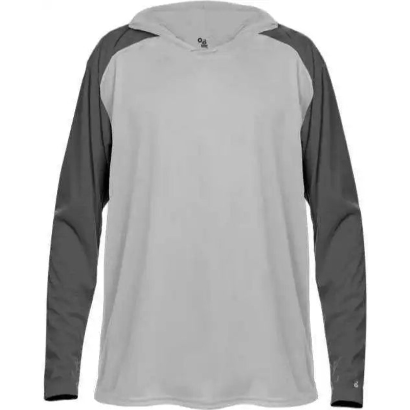 Badger Sport 2235 Breakout Youth Hoodie Tee – Silver Graphite