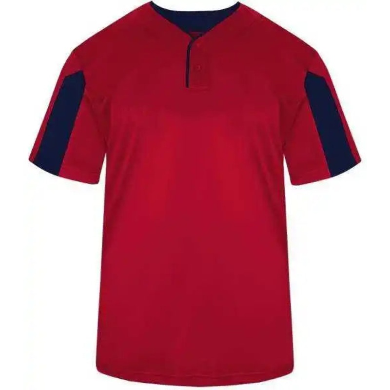 Badger Sport 7976 Striker Placket – Red Navy
