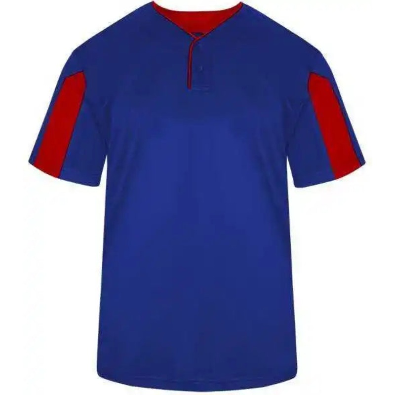 Badger Sport 7976 Striker Placket – Royal Red