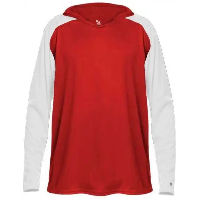 Badger Sport 2235 Breakout Youth Hoodie Tee – Red White