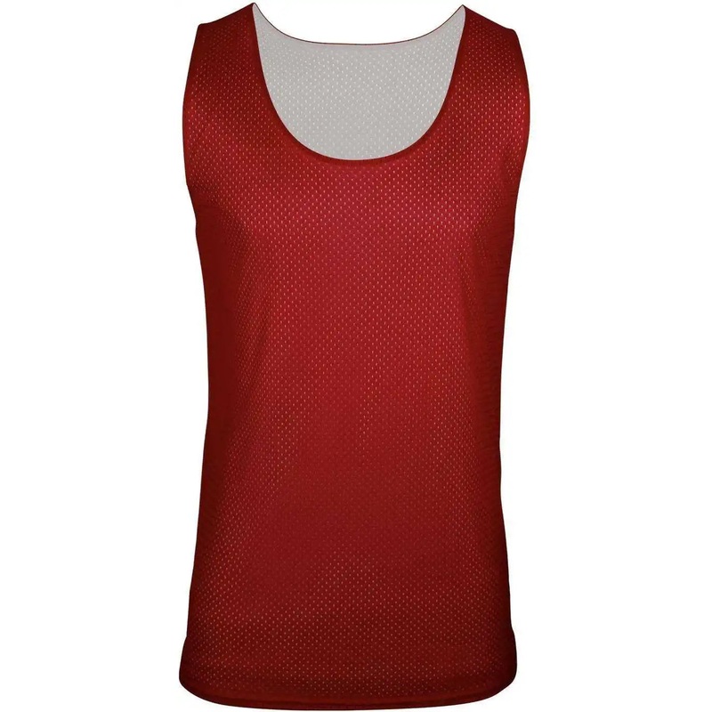 C2 Sport 5228 Reversible. Mesh Youth Tank  – Red White