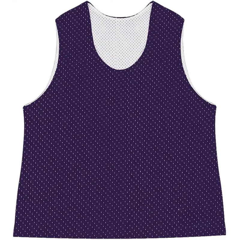C2 Sport 5260 Mesh Reversible Youth Pinnie – Purple White