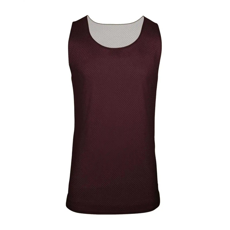 C2 Sport 5678 Reversible. Mesh Womens Tank  – Maroon White