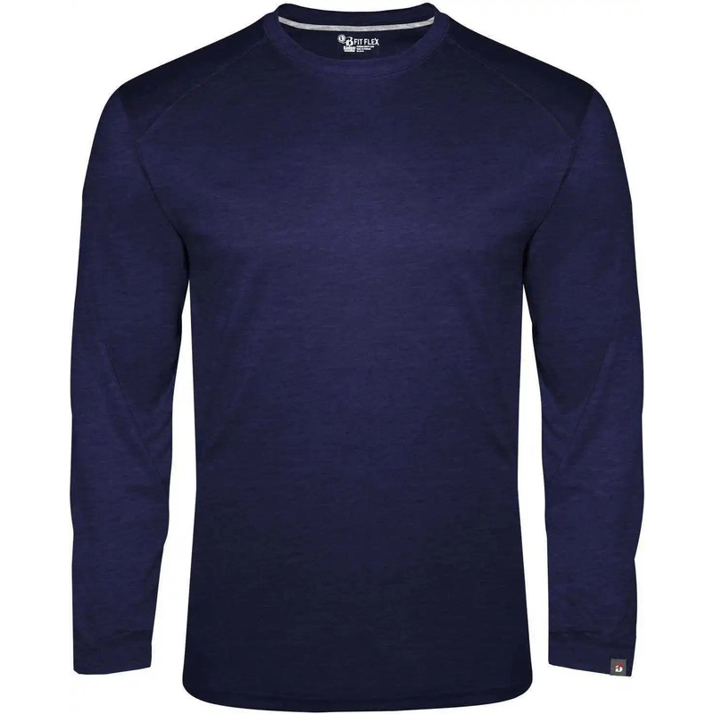 Badger Sport 1001 Fit Flex Long Sleeve Tee – Navy
