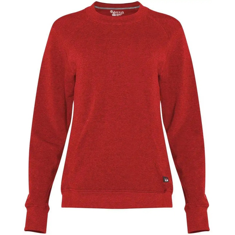 Badger Sport 1041 Fit Flex Ladies’ Crew – Red