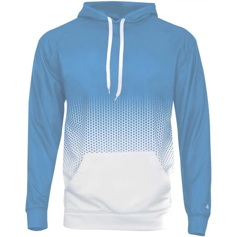 Badger Sport 1404 Hex 2.0 Hoodie – Columbia Blue Hex