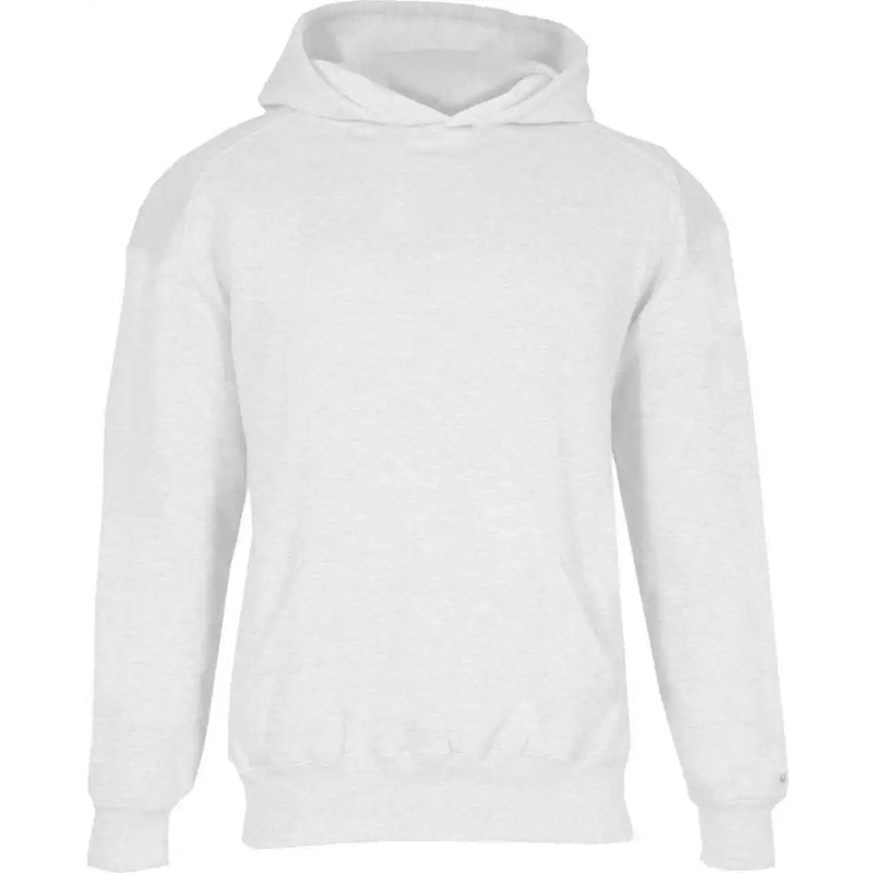 Badger Sport 2254 Youth Hooded Sweatshirt – White