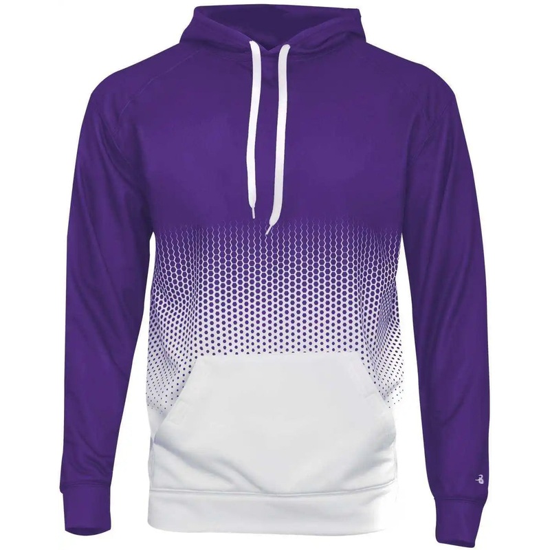 Badger Sport 1404 Hex 2.0 Hoodie – Purple Hex