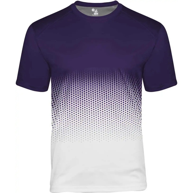 Badger Sport 222000 Hex 2.0 Youth Tee – Purple Hex