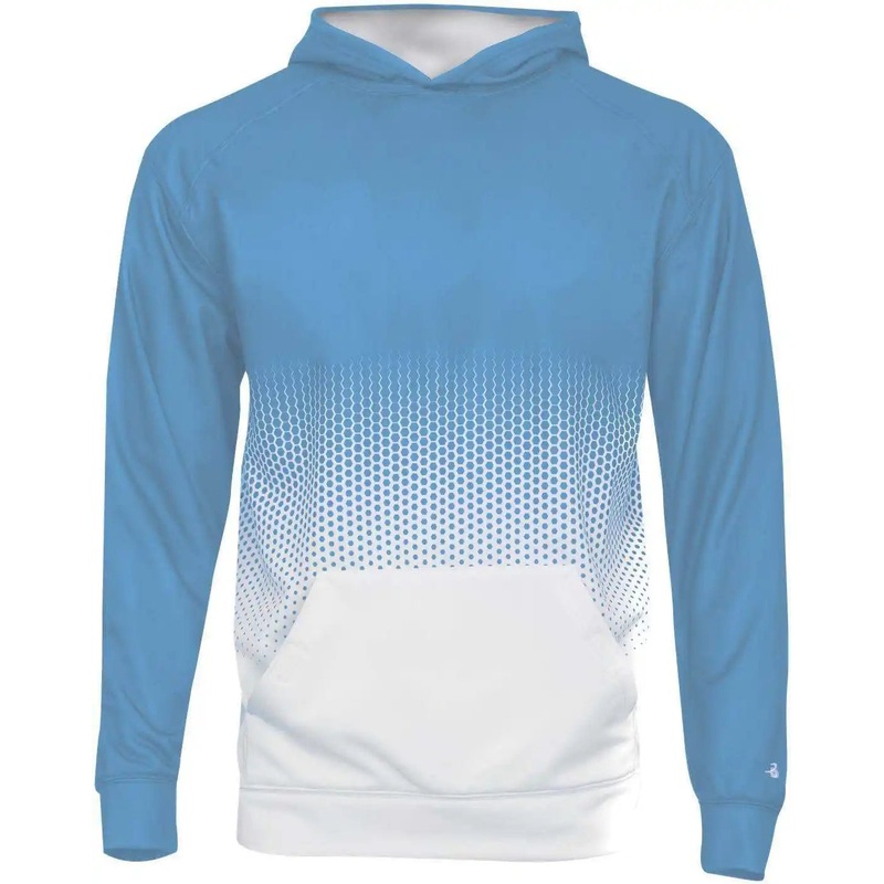 Badger Sport 2404 Hex 2.0 Youth Hoodie – Columbia Blue Hex