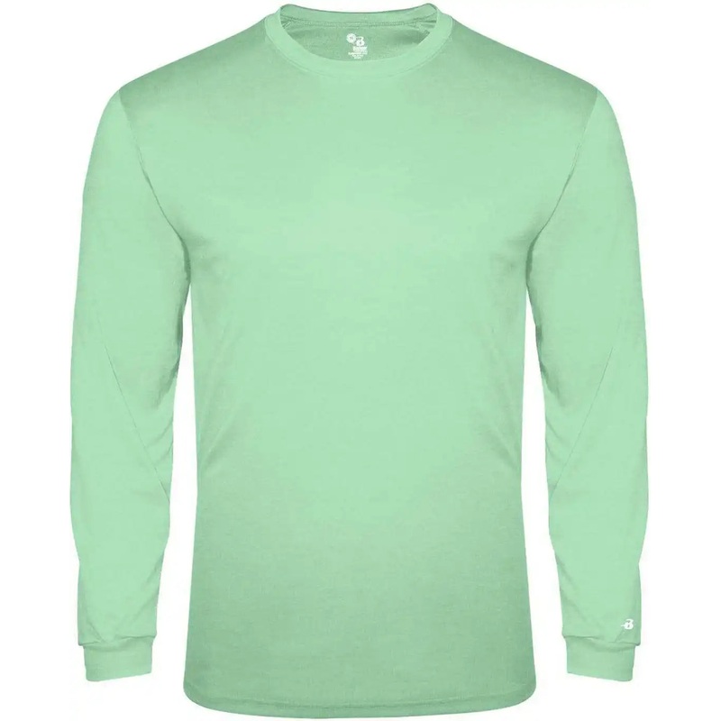 Badger Sport 2944 Tri-Blend Long Sleeve Youth Tee – Mint