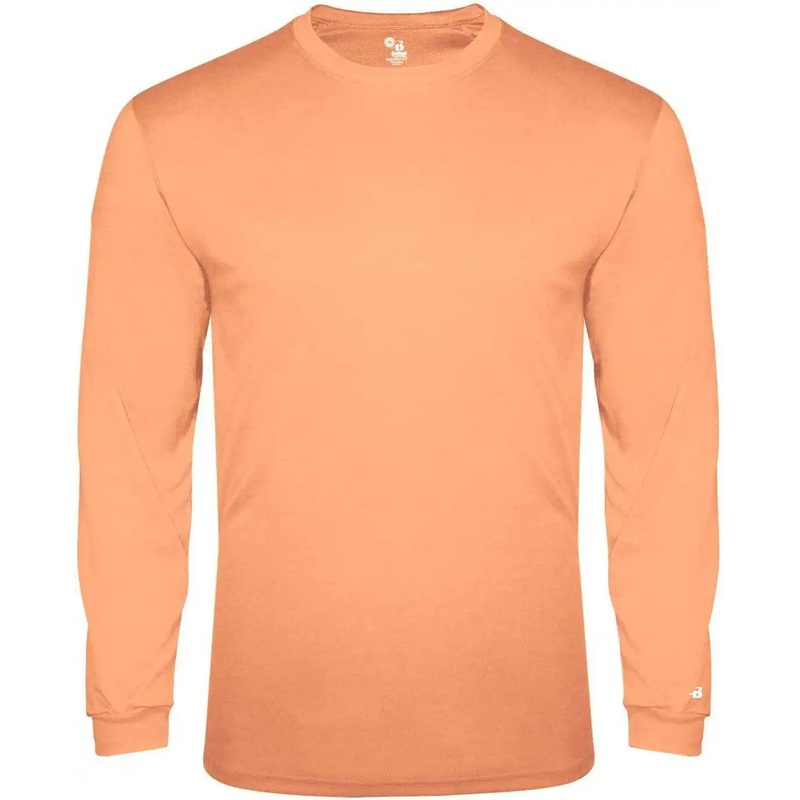 Badger Sport 2944 Tri-Blend Long Sleeve Youth Tee – Peach