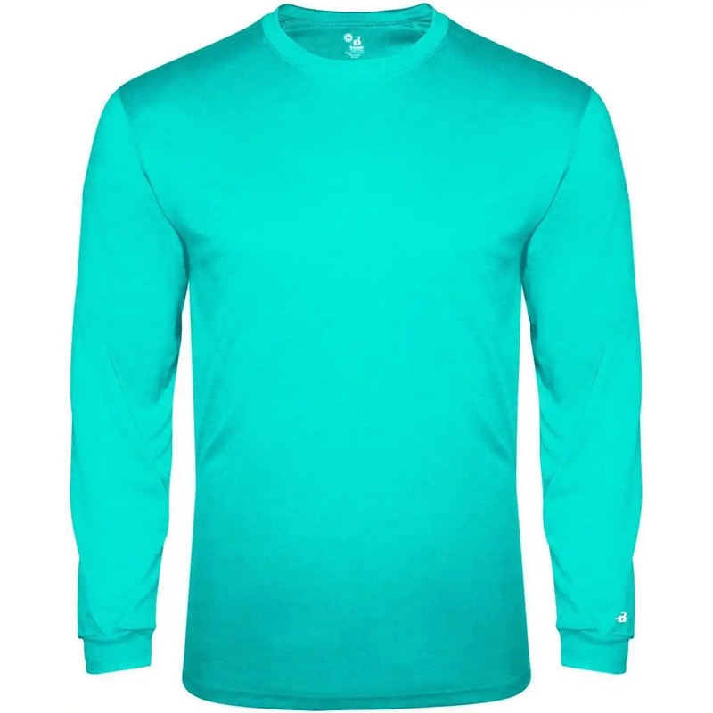 Badger Sport 2944 Tri-Blend Long Sleeve Youth Tee – Turquoise