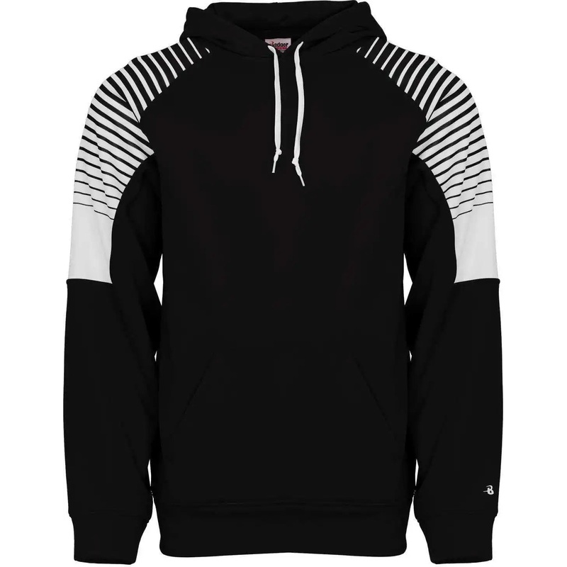 Badger Sport 1405 Lineup Fleece Hoodie – Black