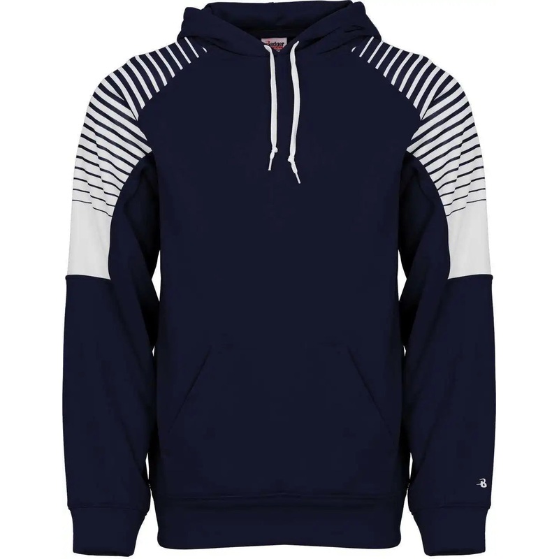 Badger Sport 1405 Lineup Fleece Hoodie – Navy