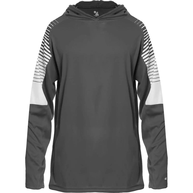 Badger Sport 2211 Lineup Youth Hoodie Tee – Graphite
