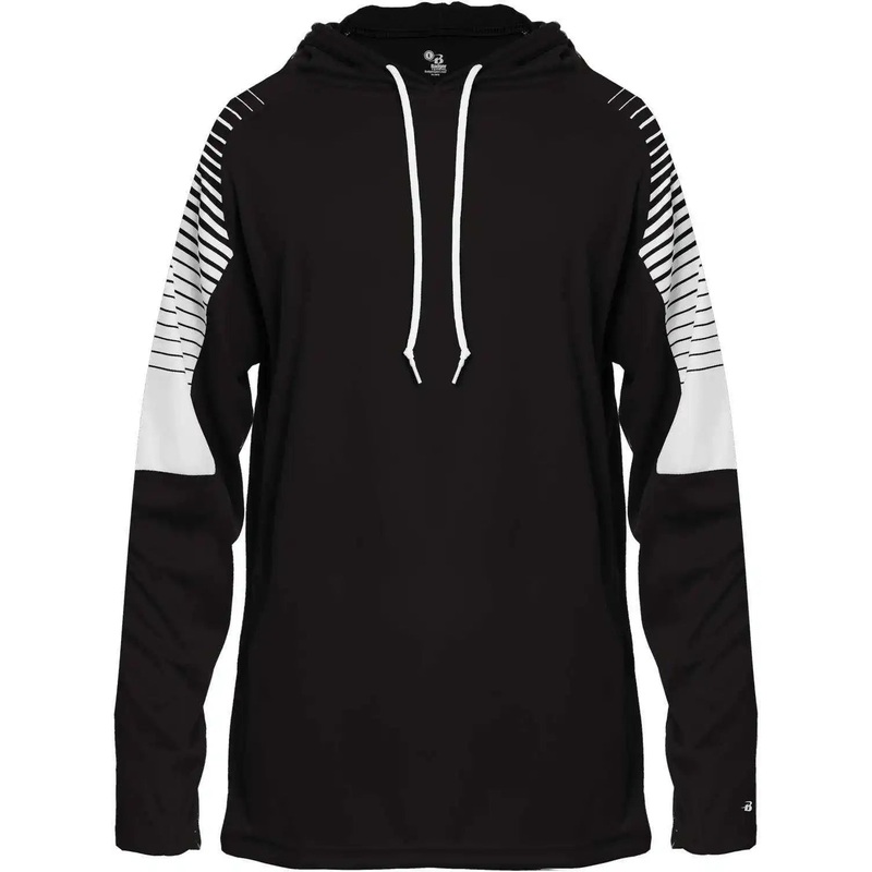Badger Sport 4211 Lineup Hoodie Tee – Black