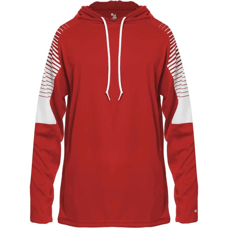 Badger Sport 4211 Lineup Hoodie Tee – Red