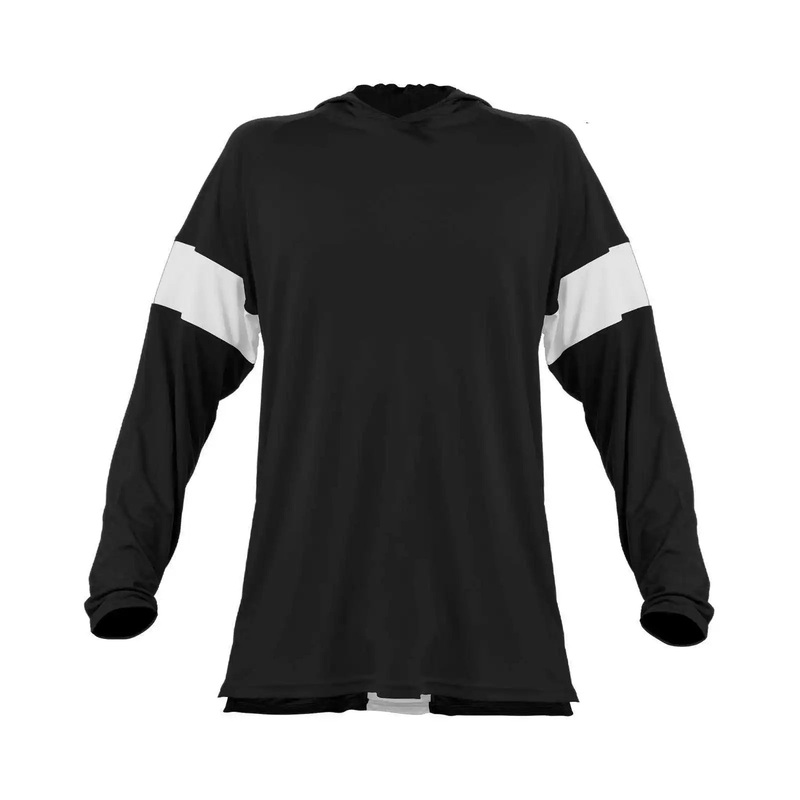 Alleson Athletic 545LSA Contender Long Sleeve Shooter Shirt – Black White
